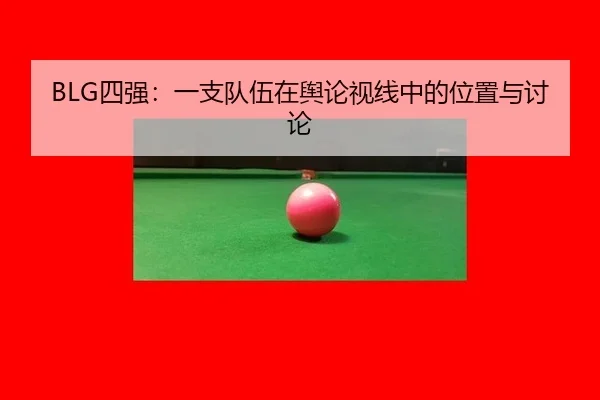 BLG四强：一支队伍在舆论视线中的位置与讨论